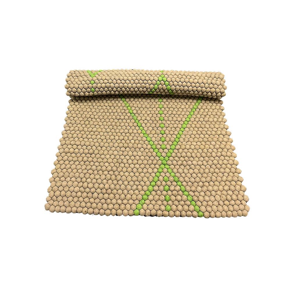 Teppe i 100 % ren Nepal-ull – grå – 100 x 75 cm