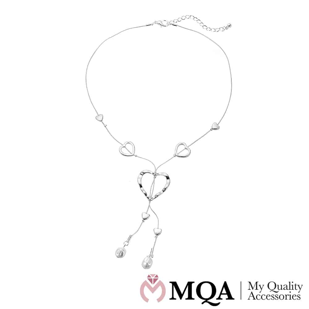 Sølvfarget halskjede