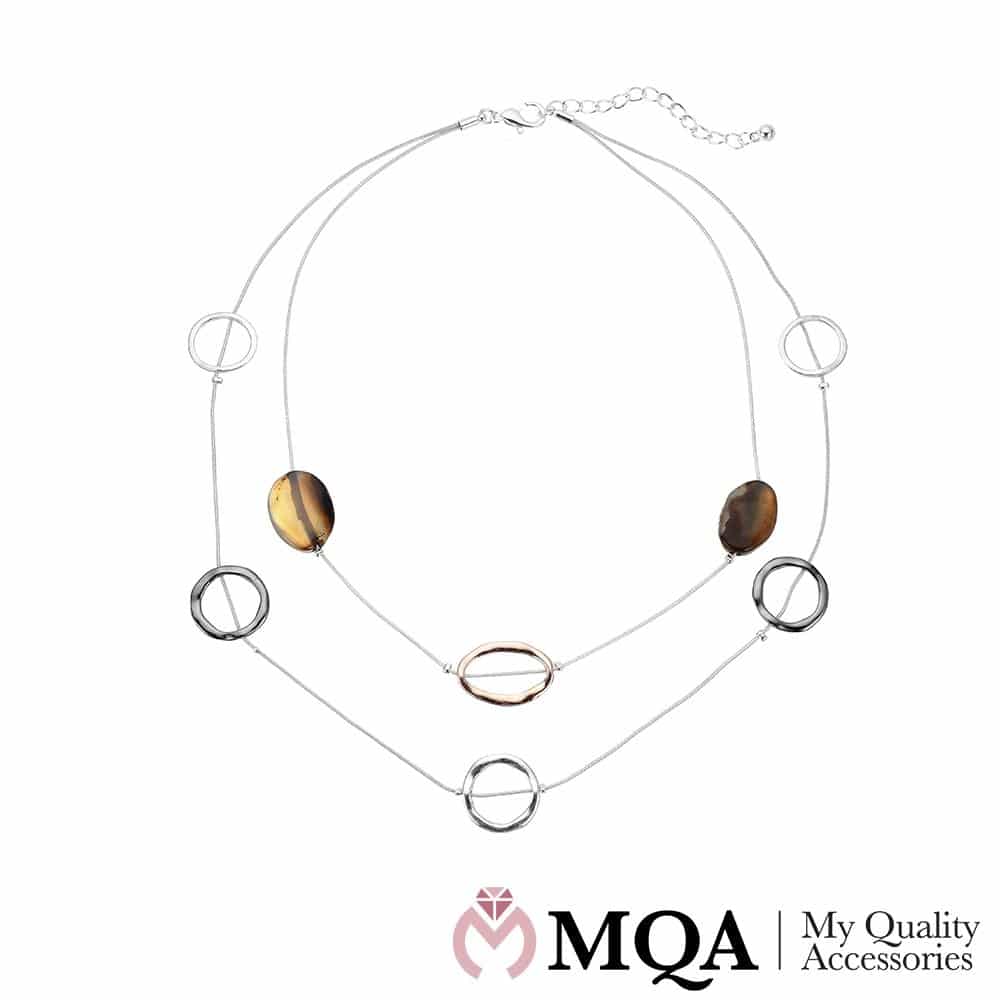 Sølvfarget halskjede