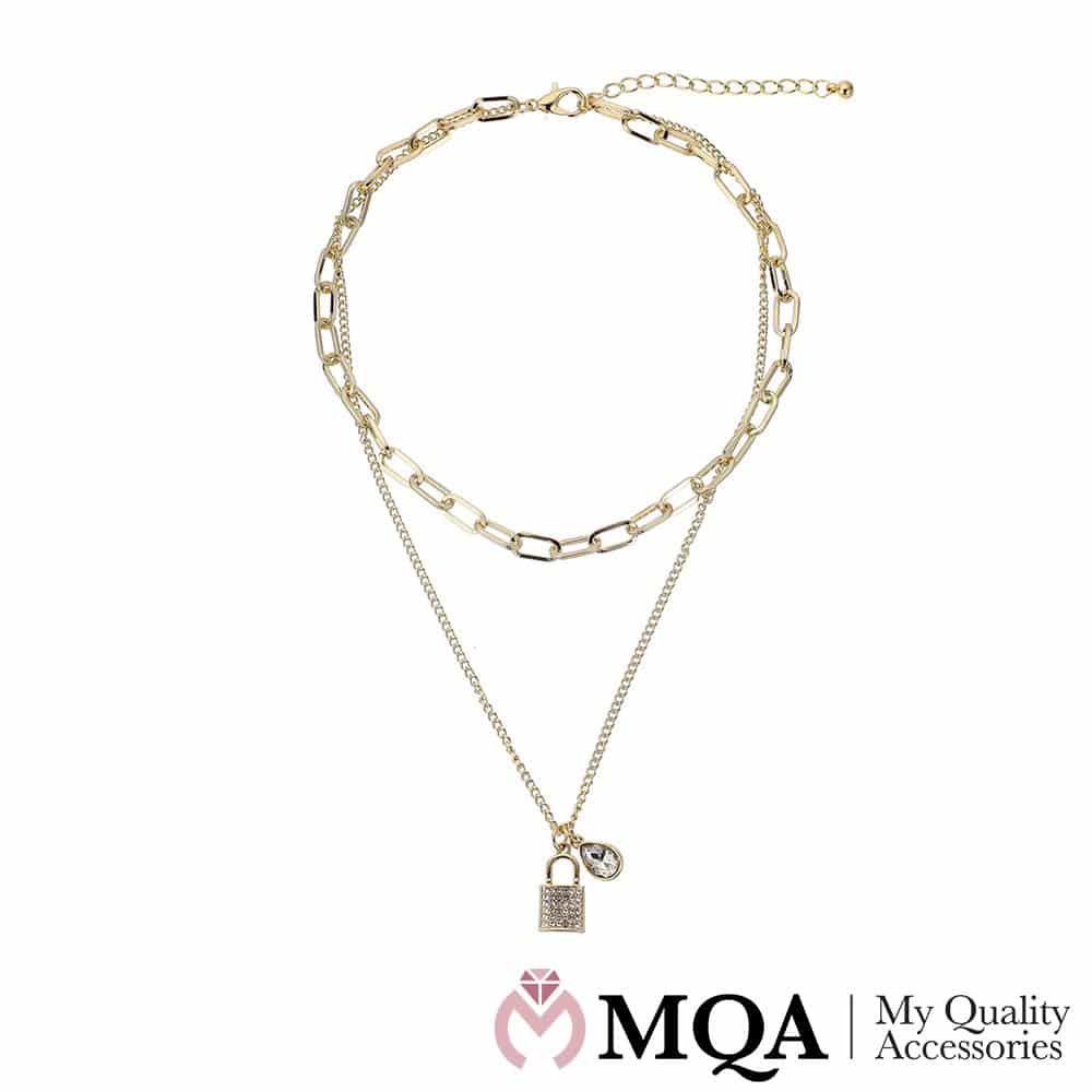 Halskjede gullfarget