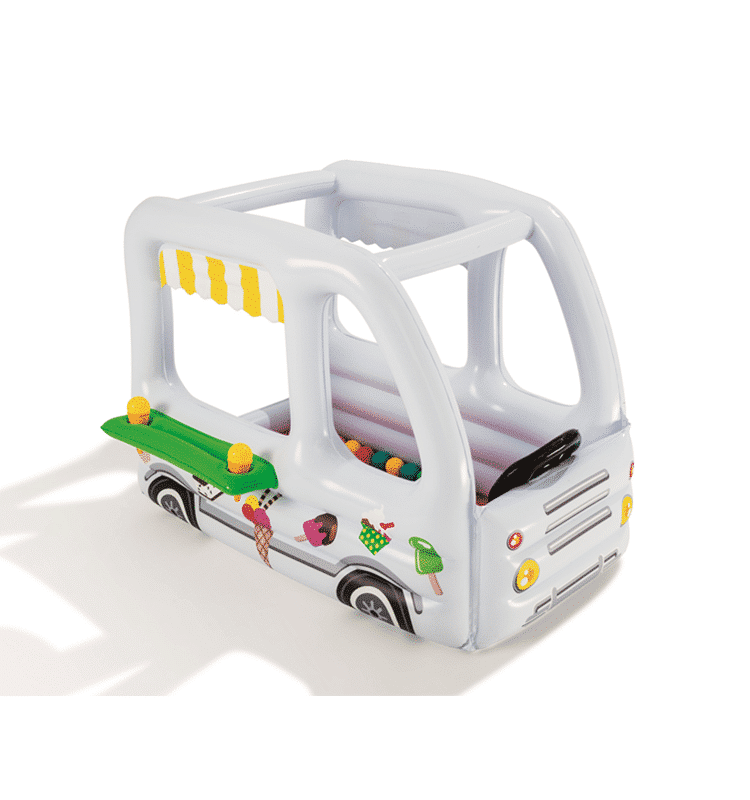 Oppblåsbar isbil med is og kuler fra Bestway