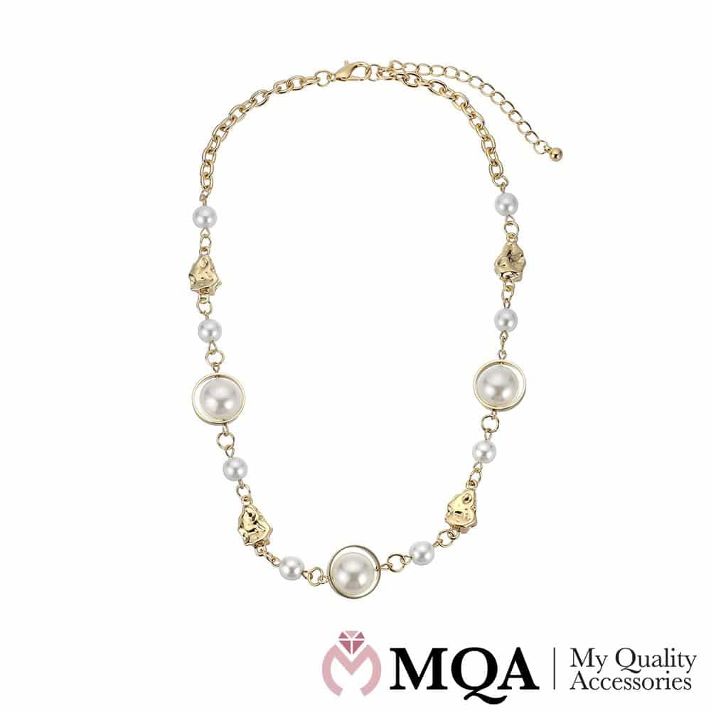 Gullfarget halskjede