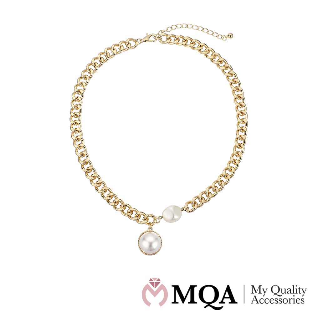 Gullfarget halskjede