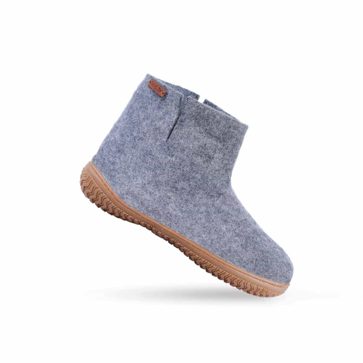 Ullstøvel (100 % ren ull) – Modell Denim m/gummisåle