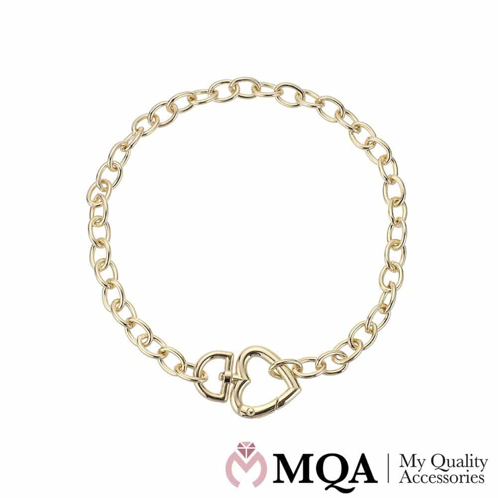 Gullfarget halskjede