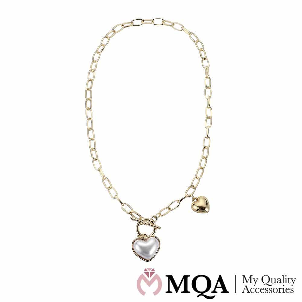 Gullfarget halskjede