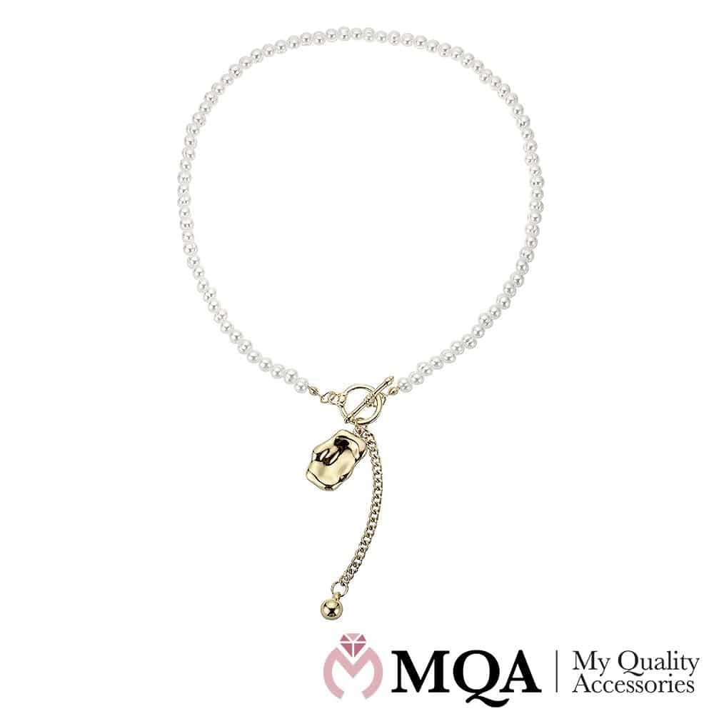 Gullfarget halskjede