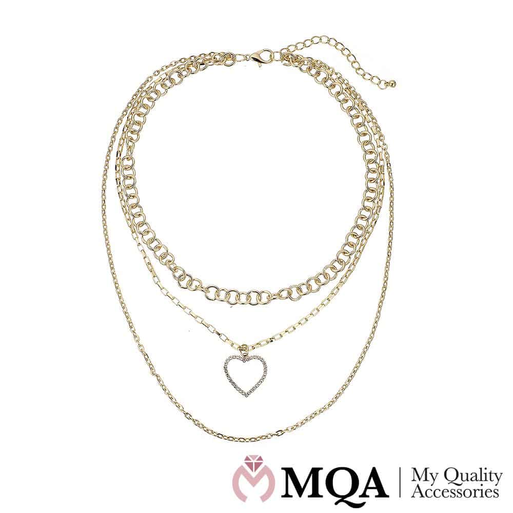 Gullfarget halskjede