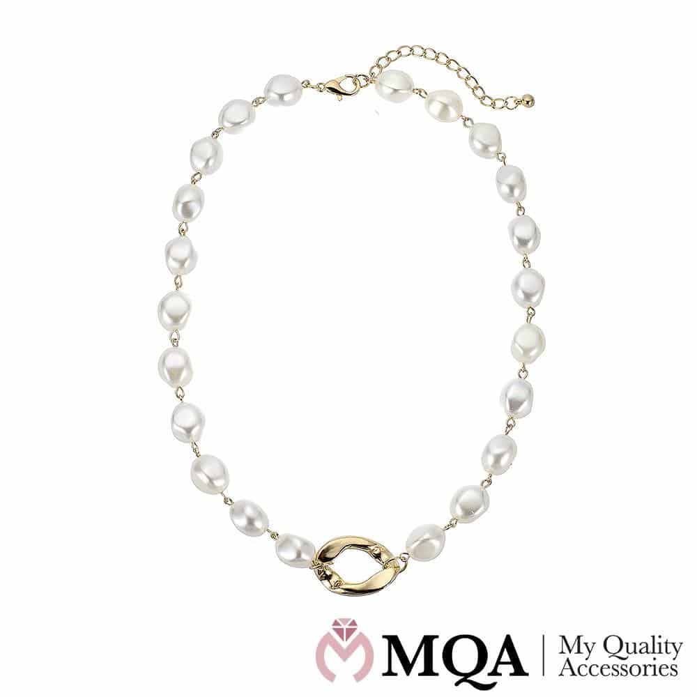 Gullfarget halskjede