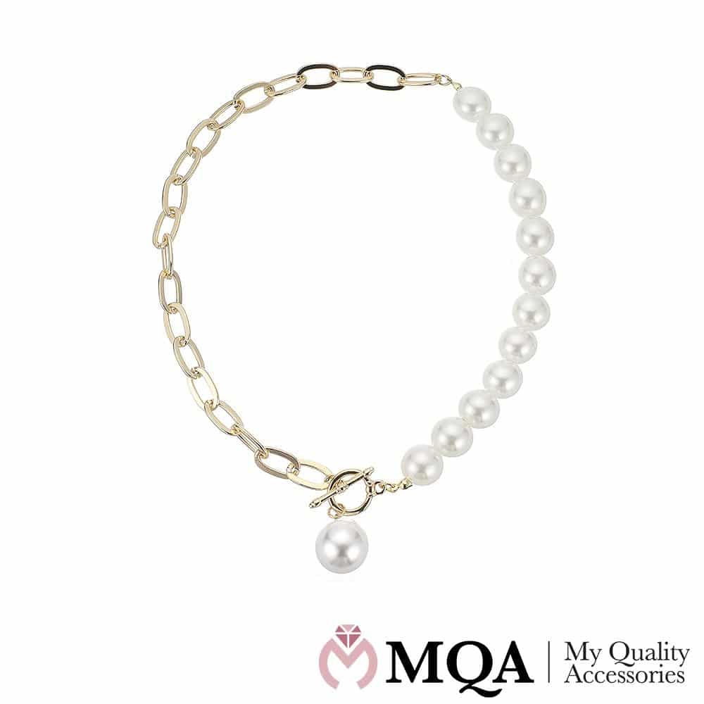 Gullfarget halskjede