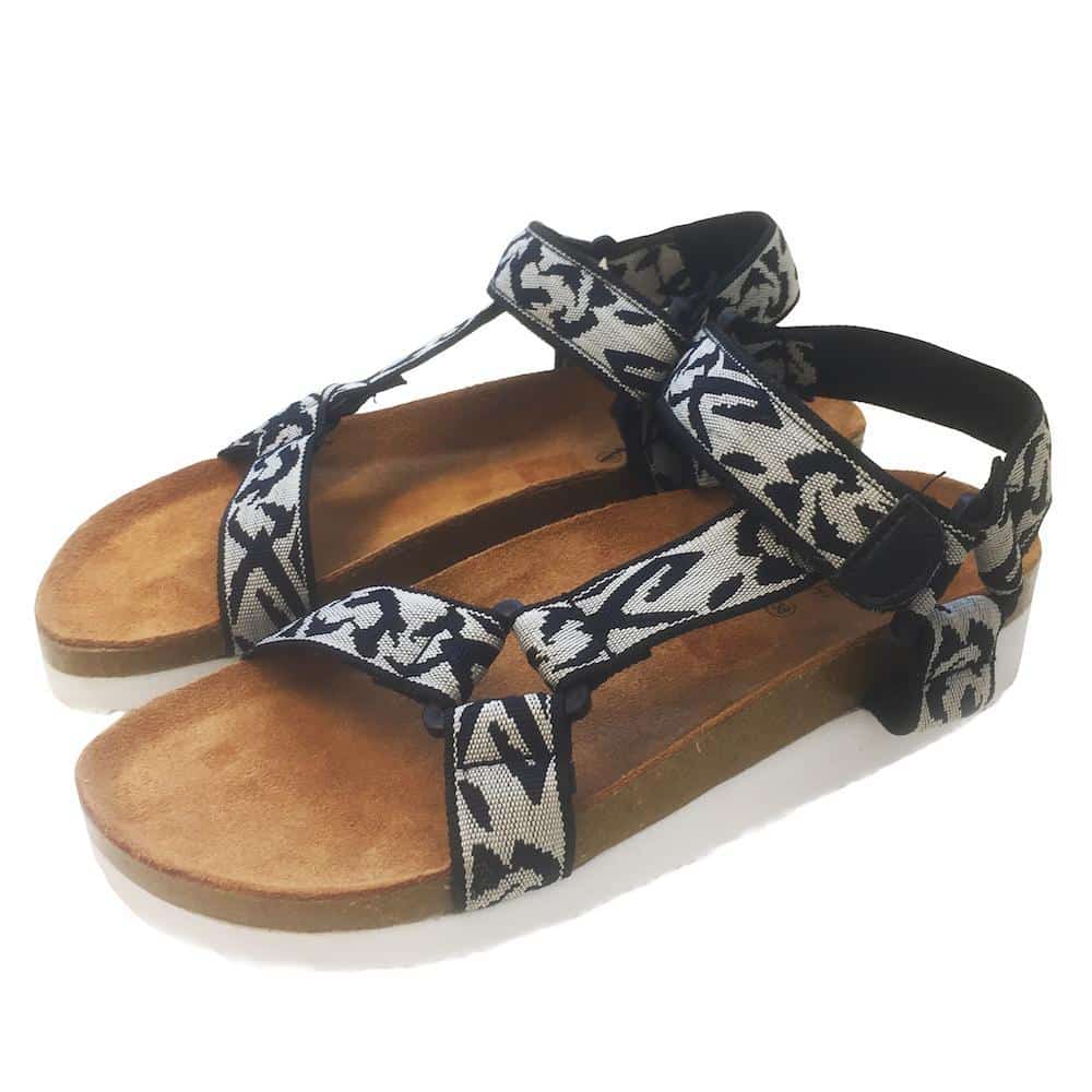 Unisex-sandaler i svart/grå – modell: Bio Style