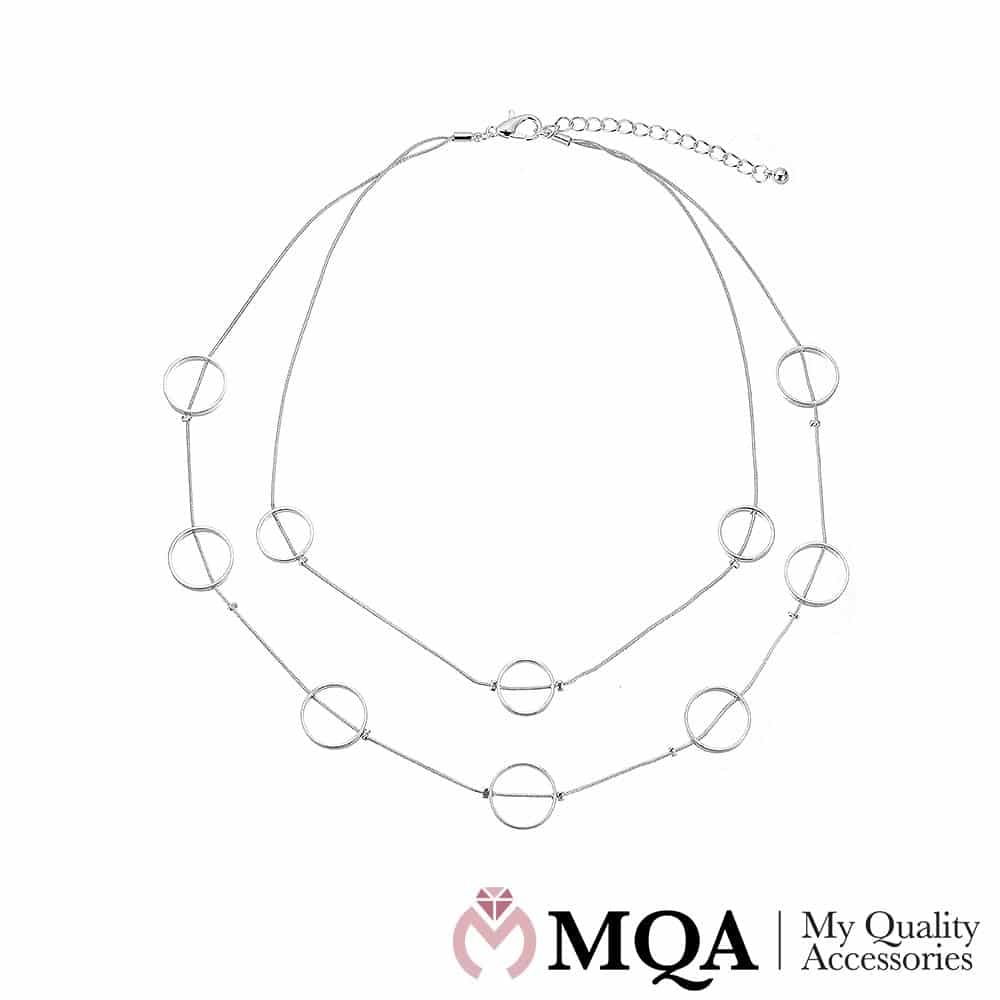 Sølvfarget halskjede