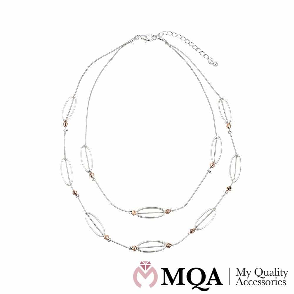 Sølvfarget halskjede