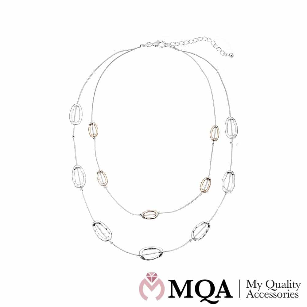 Sølvfarget halskjede