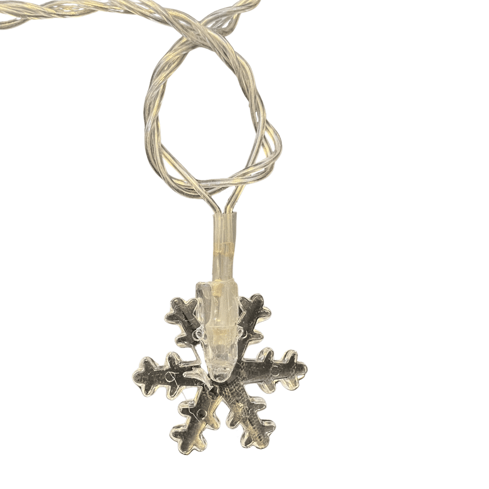 LED-lyslenke Snøfnugg Hvit – (3,5 meter)