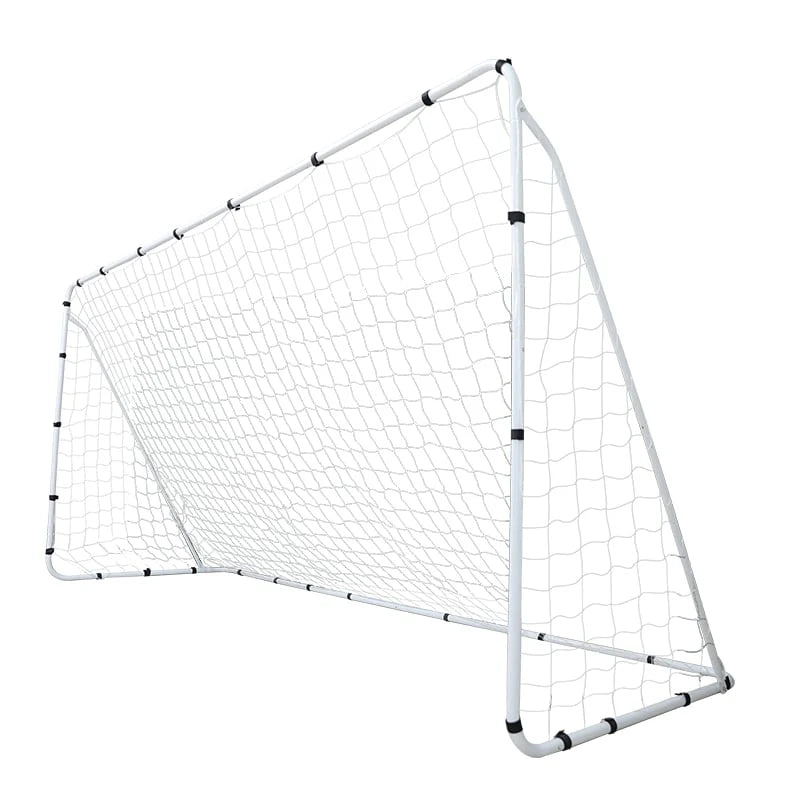Stort fotballmål med stålramme (366 x 180 x 120 cm)