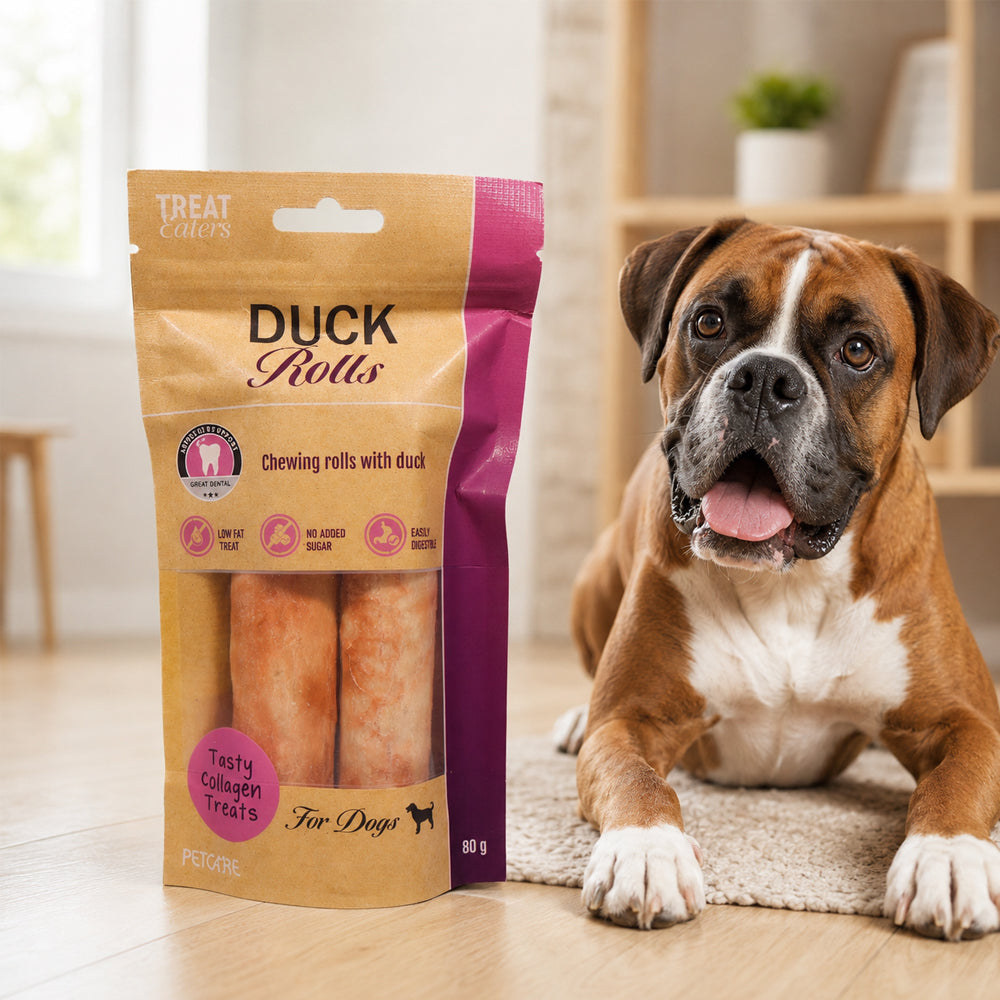 Treat Eaters – Deilige og smaksrike tyggeruller med and 80 g