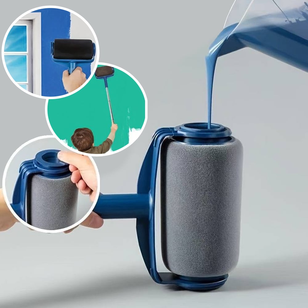 Påfyllbare, anti-dryppende malingsruller