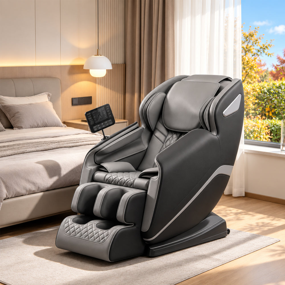 Massasjestol 8D – Zero Gravity, lufttrykksmassasje, varme ved korsrygg og legger – Modell LEK-988Q3