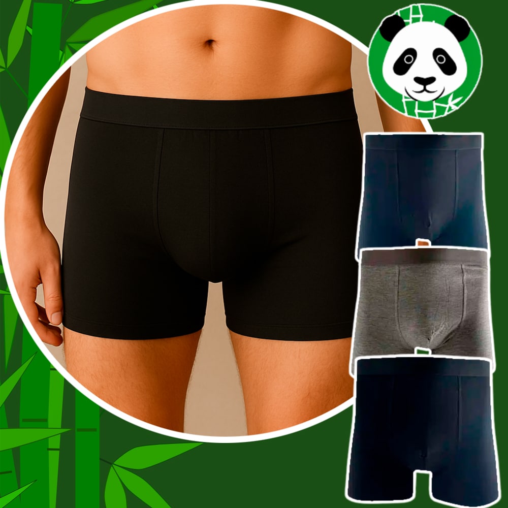3 par Bambus Boxershorts / Tights til menn