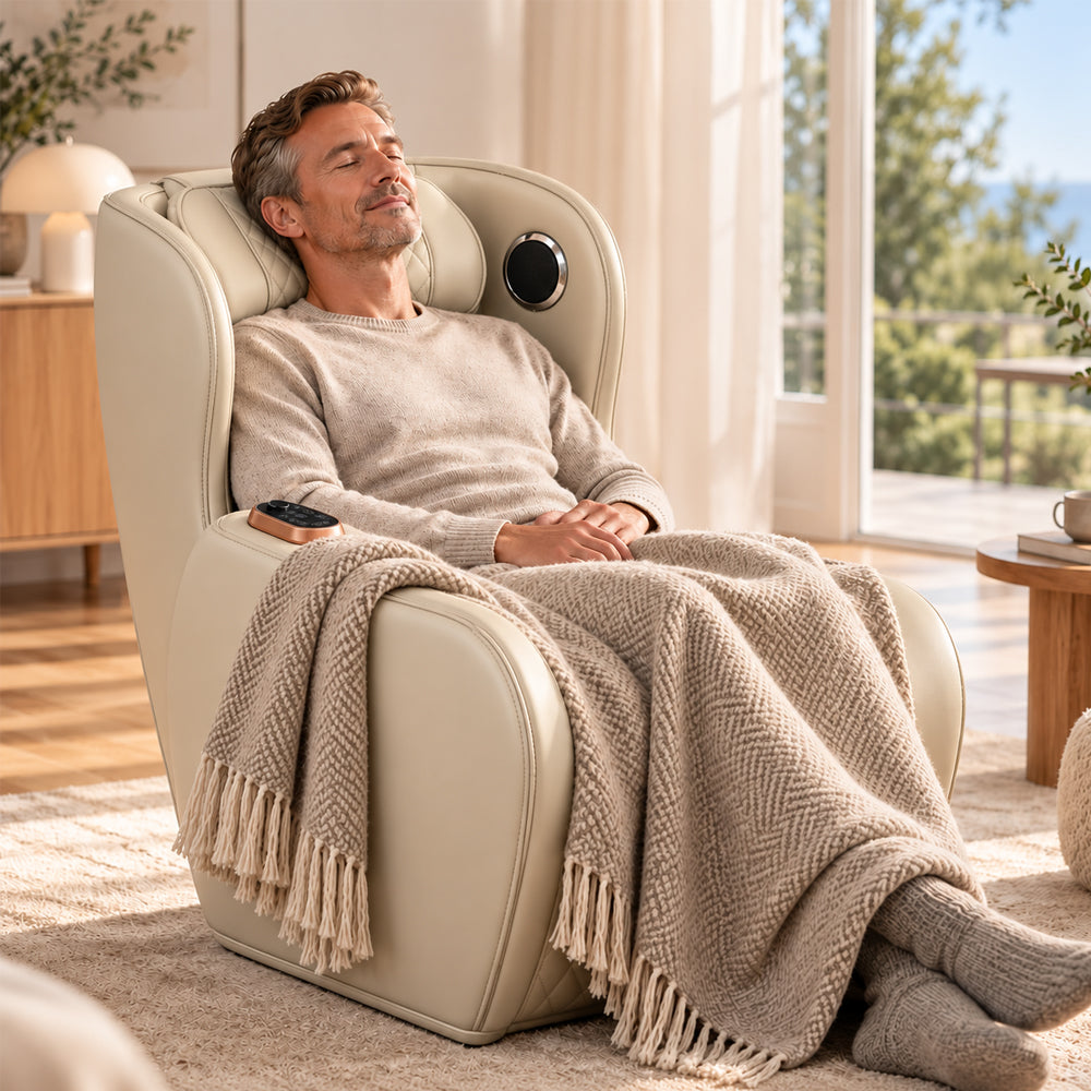 Massasjestol 3D – Zero Gravity og varmeterapi – Modell 988C6 Beige