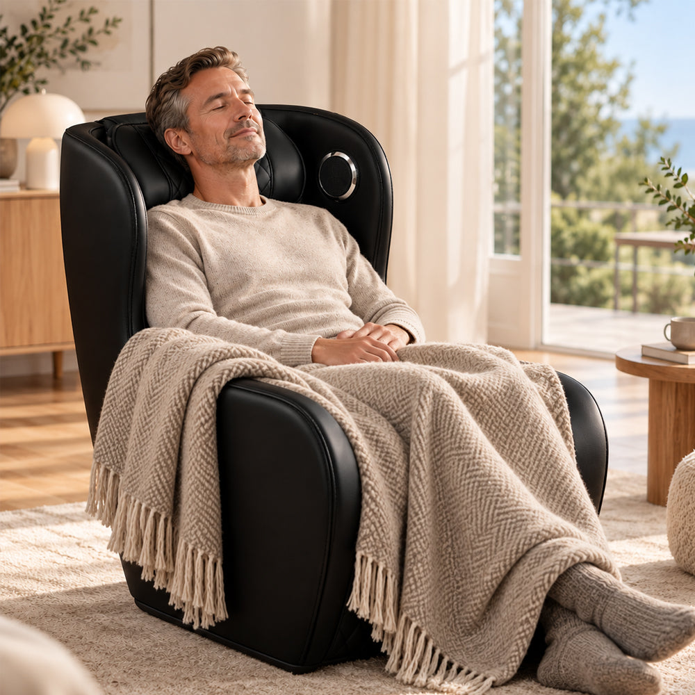 3D-massasjestol – Zero Gravity og varmefunksjon – modell 988C6, svart