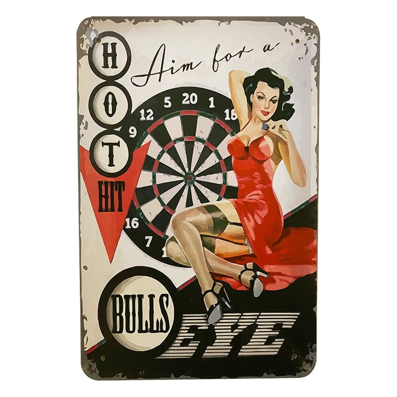 Metallskilt – Bulls Eye