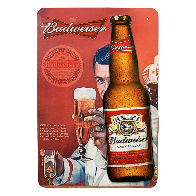 Metallskilt – Budweiser