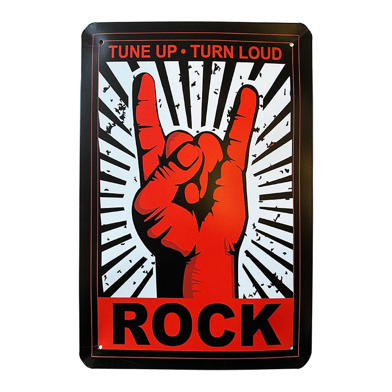 Metallskilt – Rock