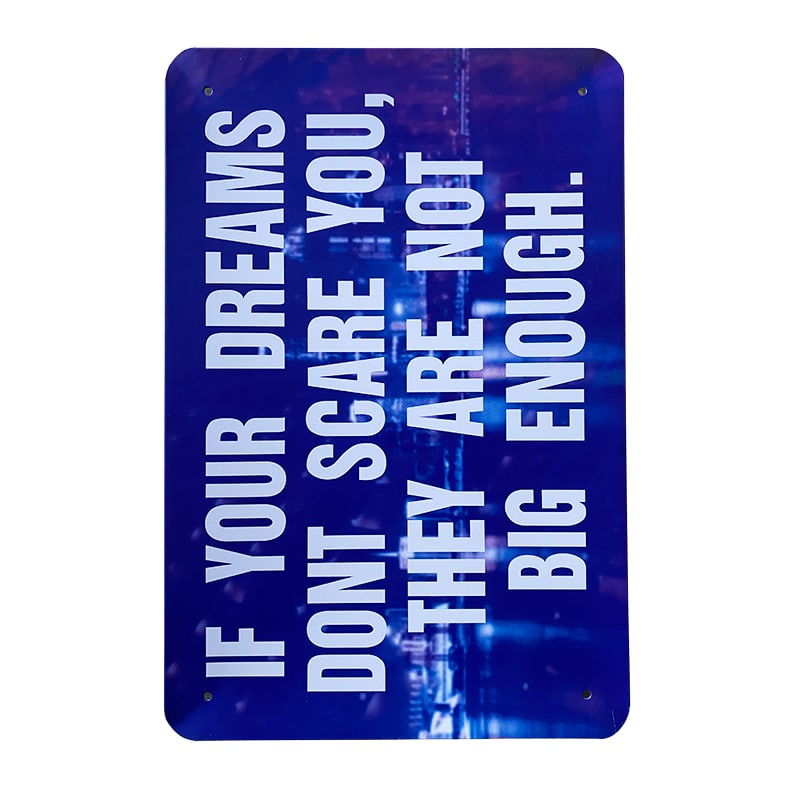 Metallskilt – Great Minds