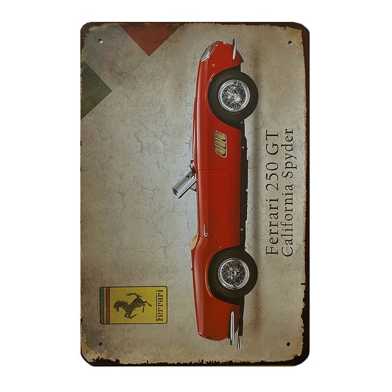 Metallskilt – Ferrari 250 GT