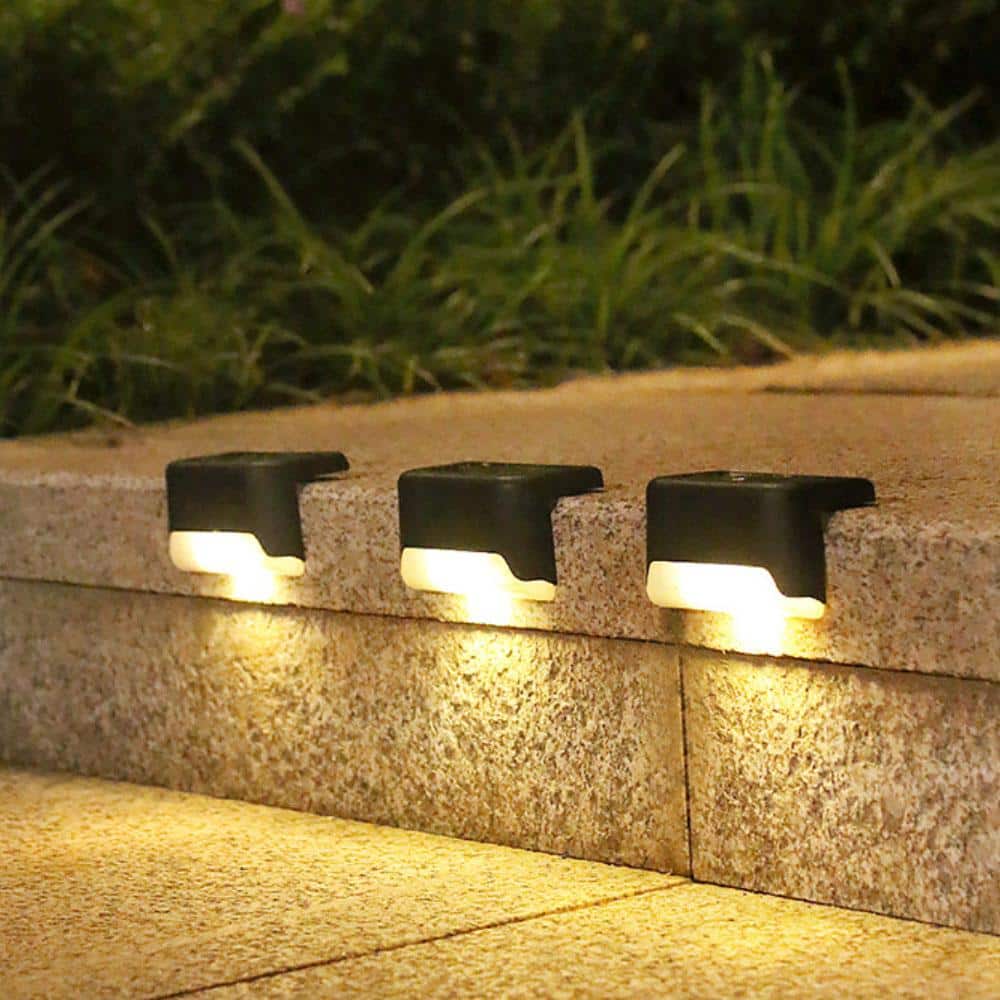 LED-trinnlys m/solcelle utendørs til trapp