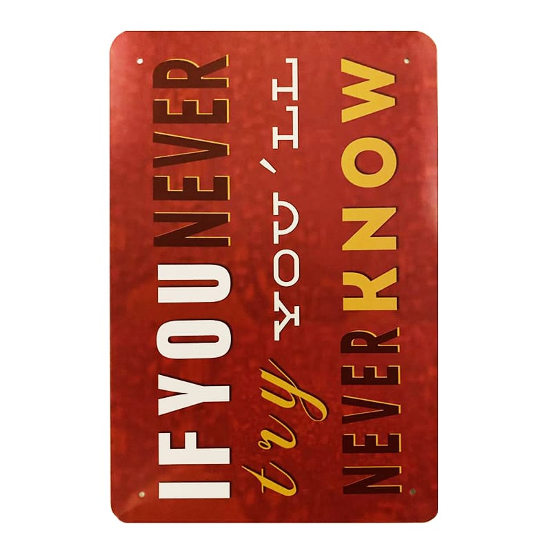 Metallskilt – If You