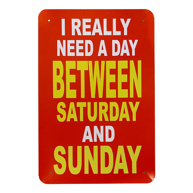 Metallskilt – I Really