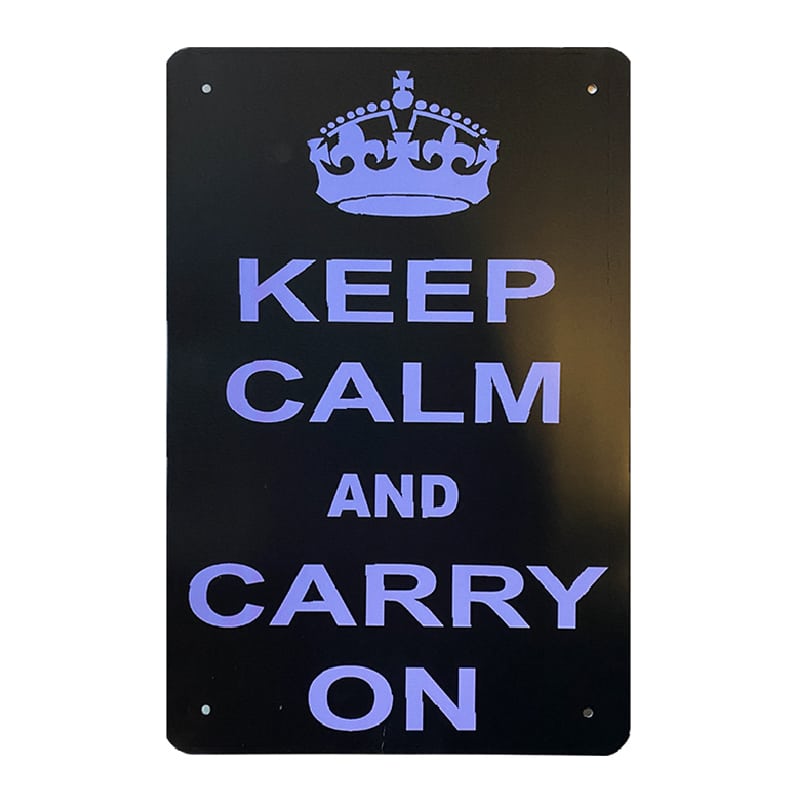 Metallskilt – Keep Calm