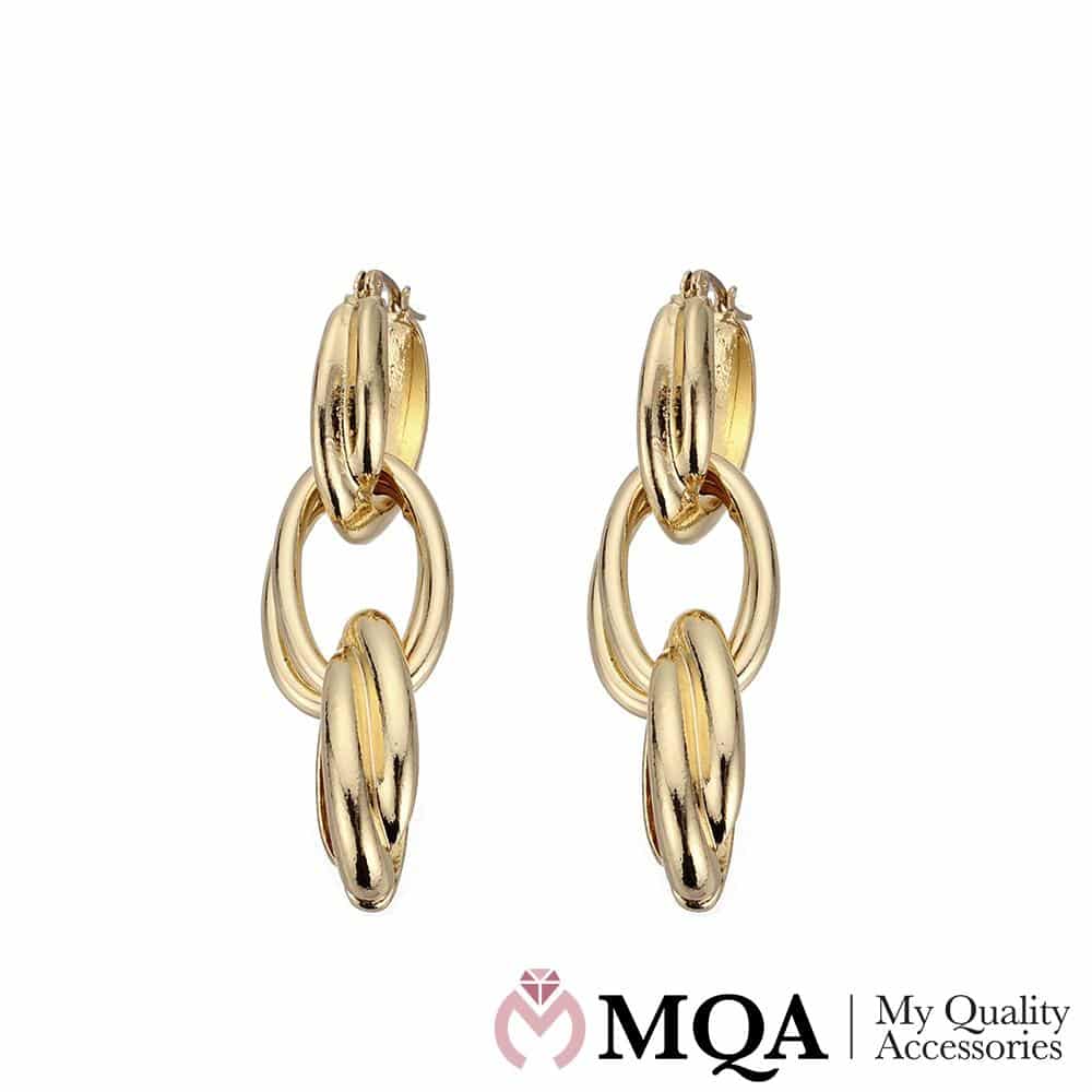 Øredobber med langt kjede