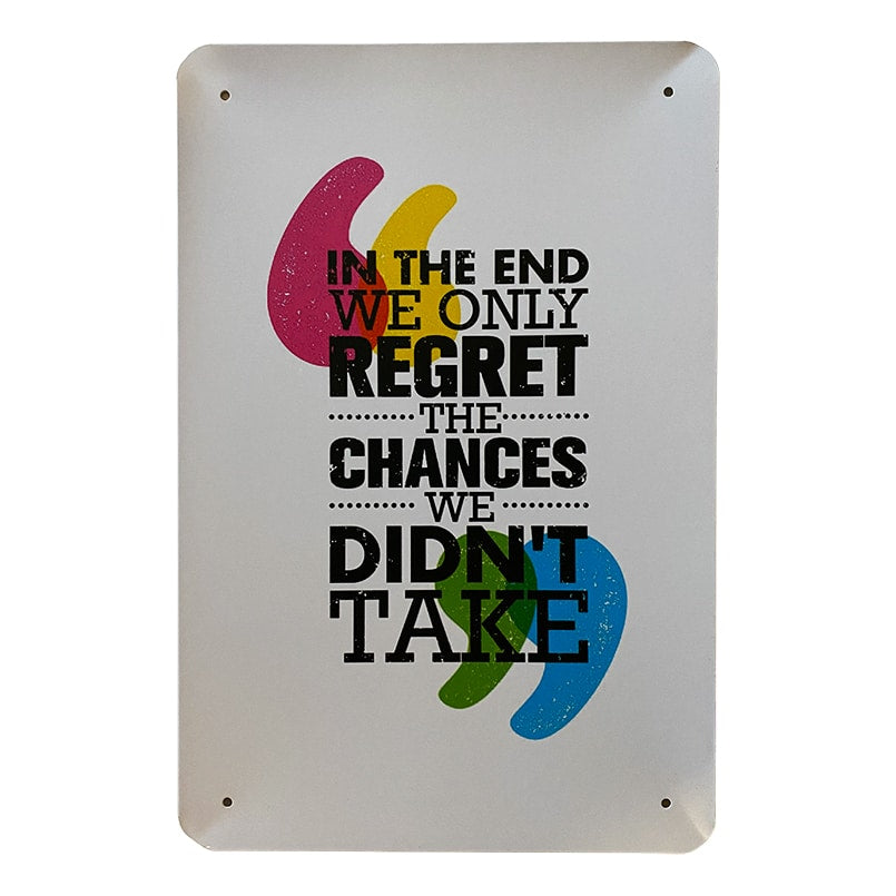 Metallskilt – In The End