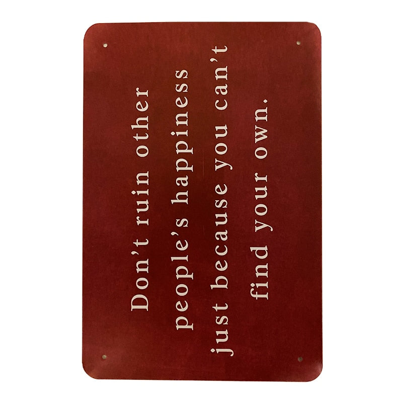 Metallskilt – Dont Ruin