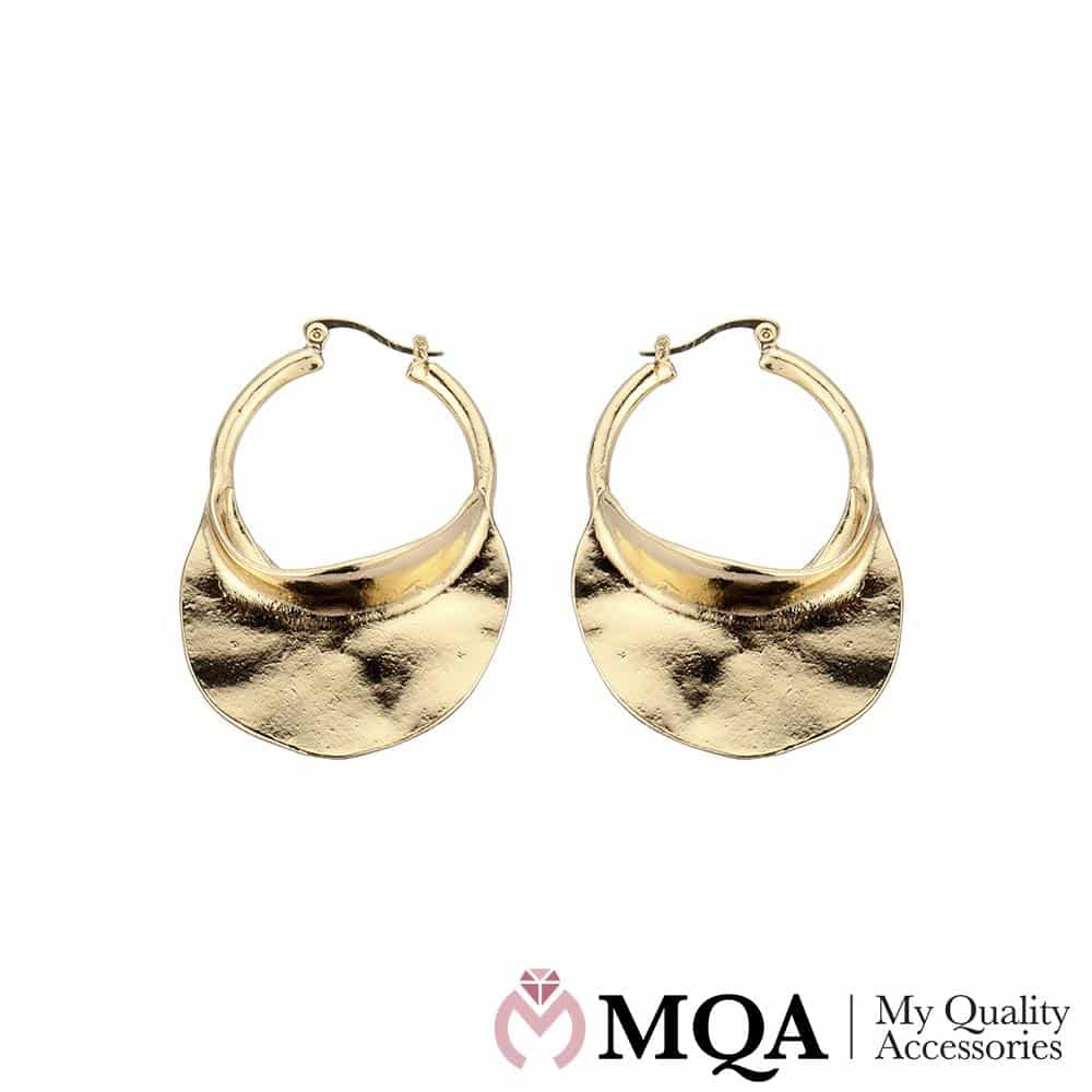 Øredobber med stort blad