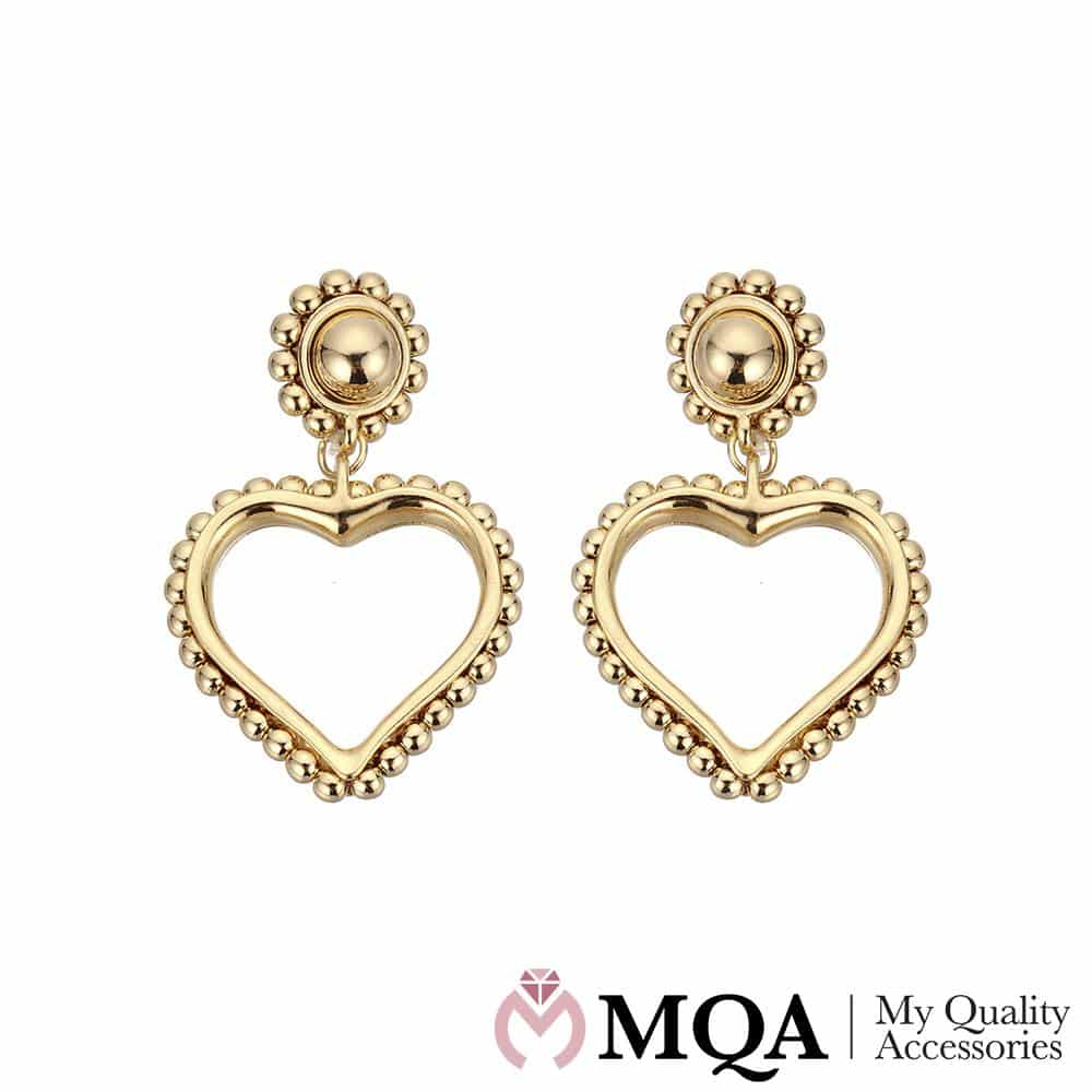 Øredobber med hjerteanheng