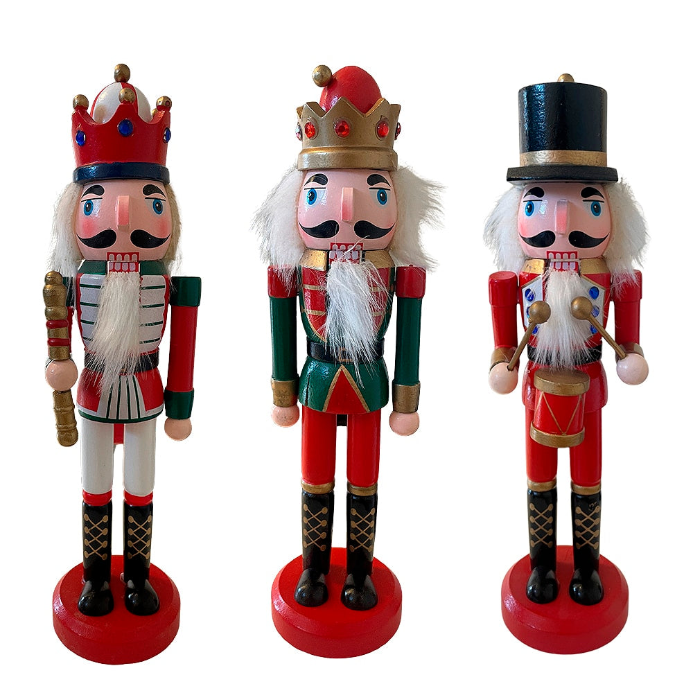 Nøtteknekkerfigurer i Tre - 24 cm, 1 stk. - velg mellom 3 figurer -