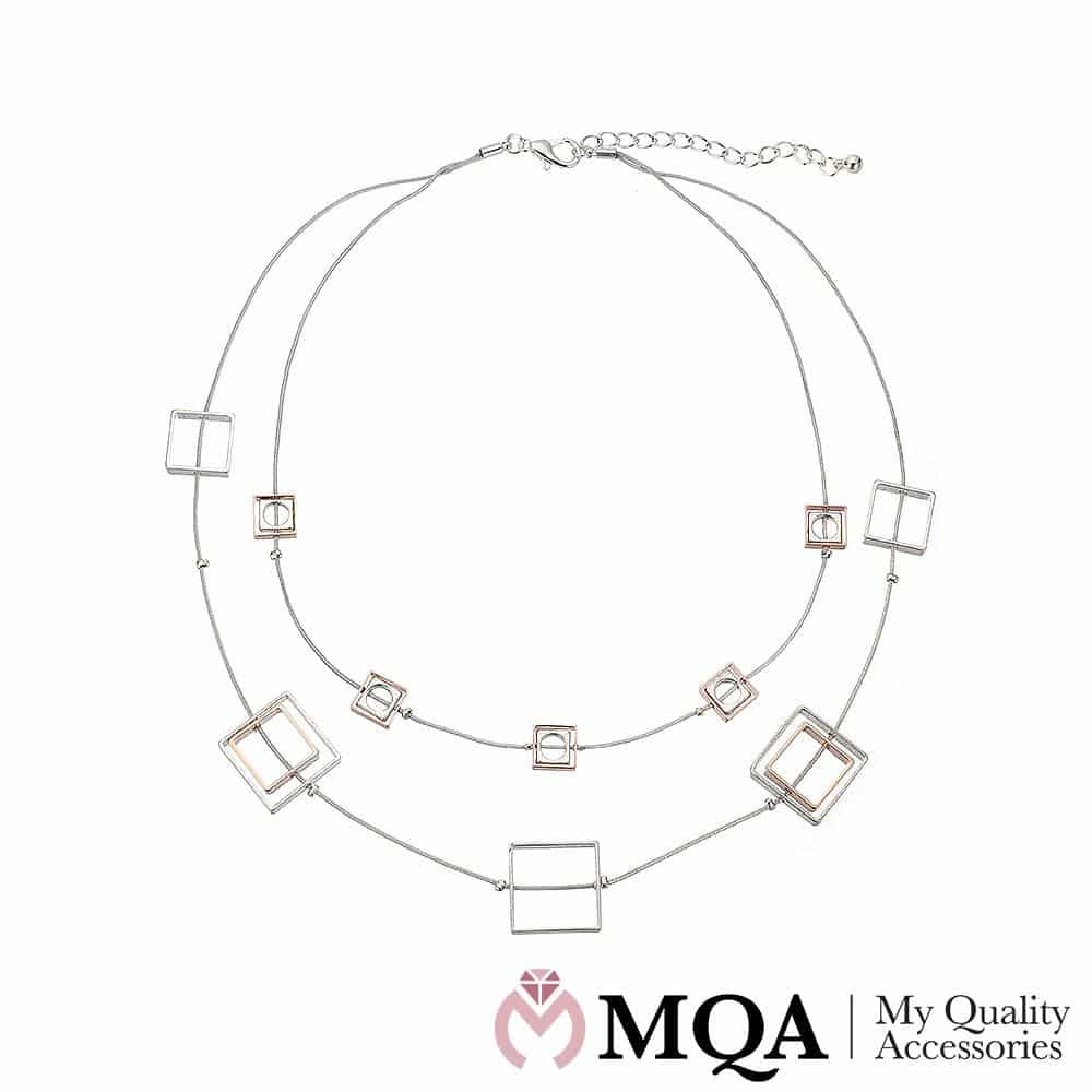 Sølvfarget halskjede