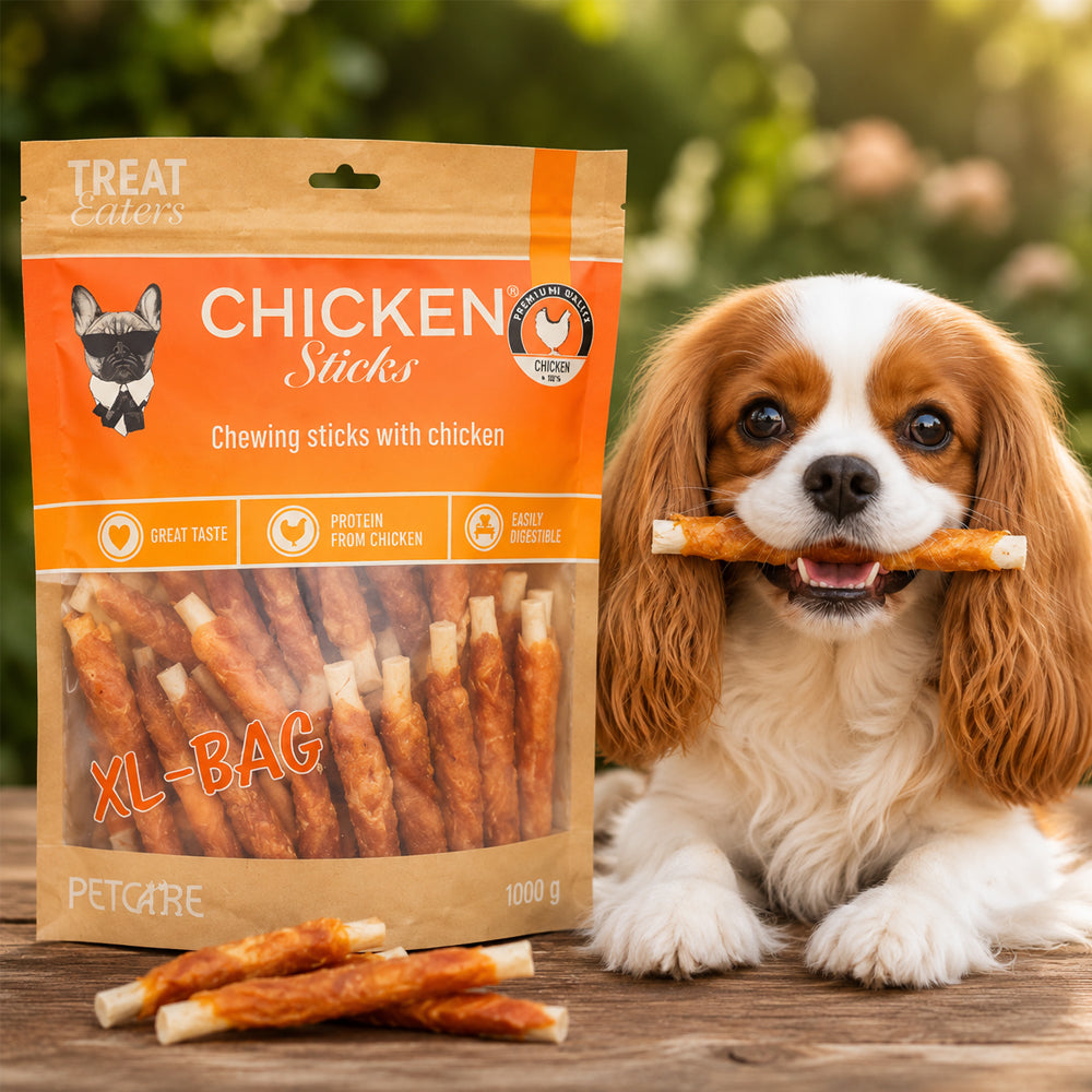 Treateaters Chicken Sticks 1000 g (skånsomme tyggestenger til hunder)