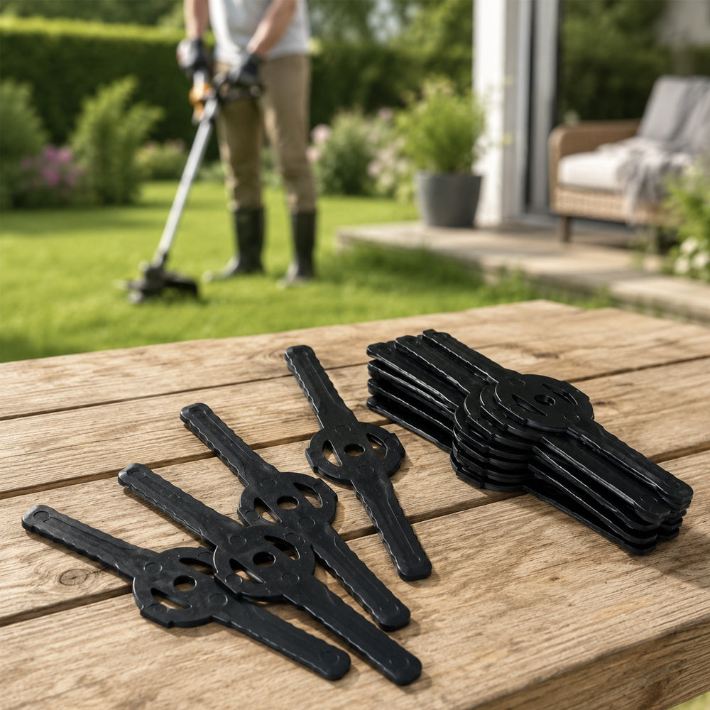 Plastblader til gresstrimmer – 10 stk.