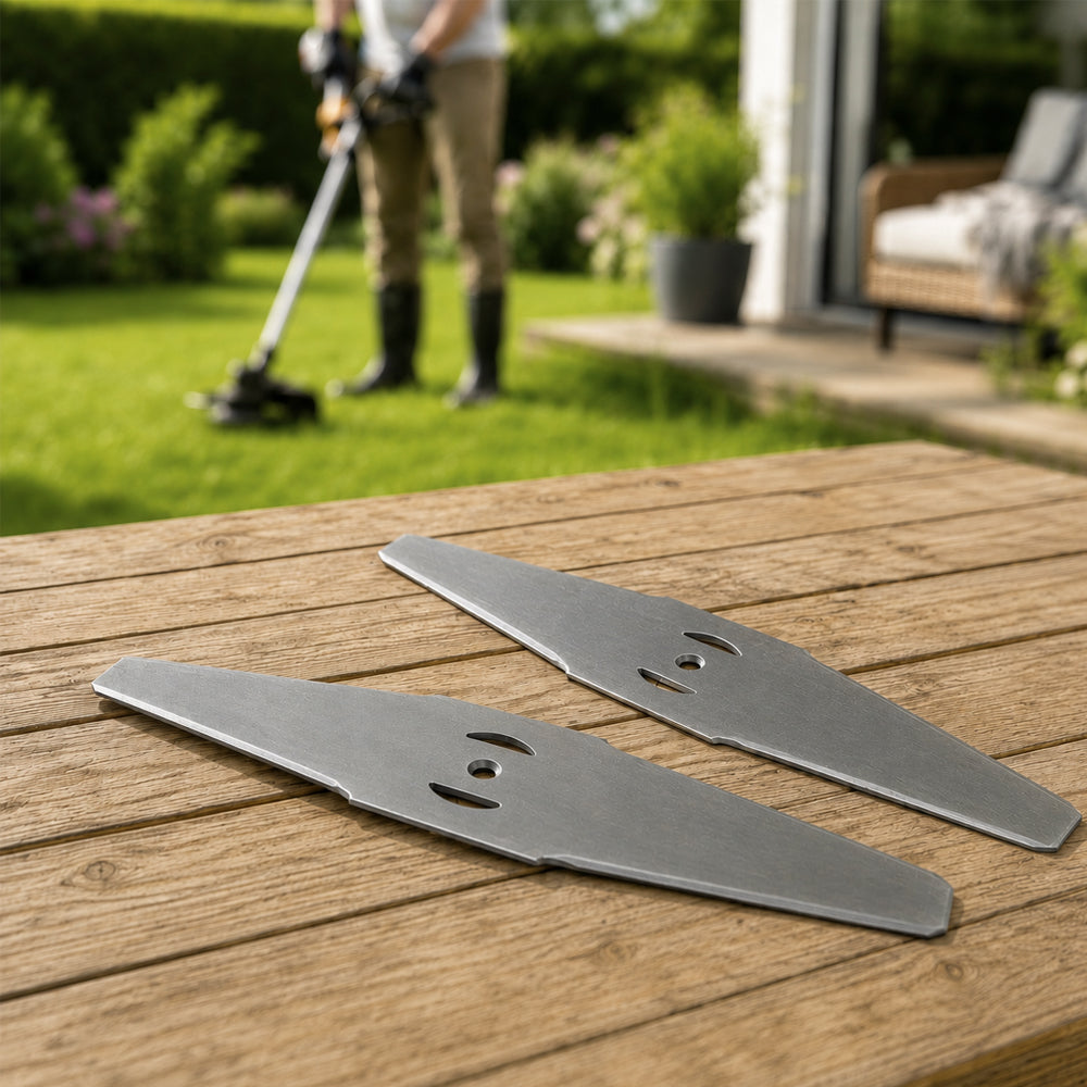 Metallblader til gresstrimmer – 2 stk. ekstra blader