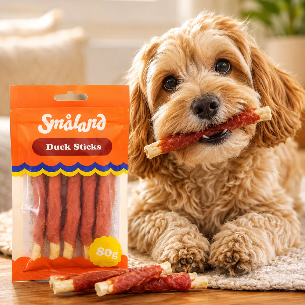 Småland Duck Sticks 80 g (Tyggebein til hunder)