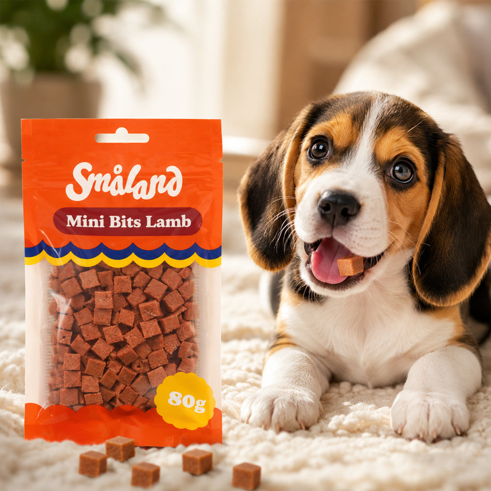 Småland Mini Bits Lamb 80 g (hundegodbiter av lam)