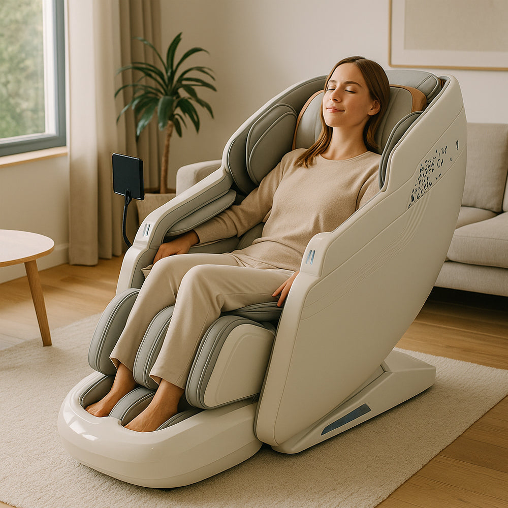 Massasjestol 3D med SL-teknologi, lufttrykksmassasje, Zero Gravity & Intelligent Styring – Modell 988R8