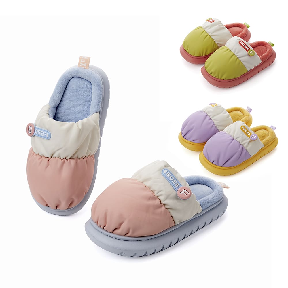 Tøfler modell Bose F - rosa, lilla eller grønne - myke og varme -