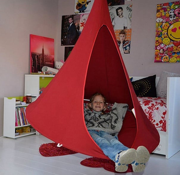 Hengehule / Hengekøyetelt. Lilla eller grønn.